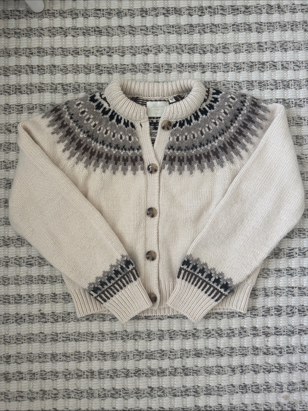 Doen Clarke Fair Isle Cardigan - S - NWOT